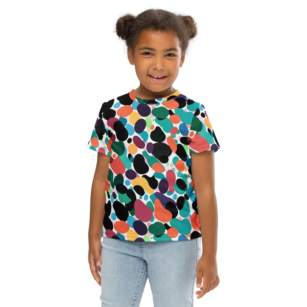 Chromatic Pebbles on Kids Crew Neck T-Shirt — Front