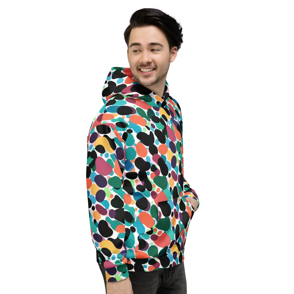 Chromatic Pebbles on Hoodie — Right