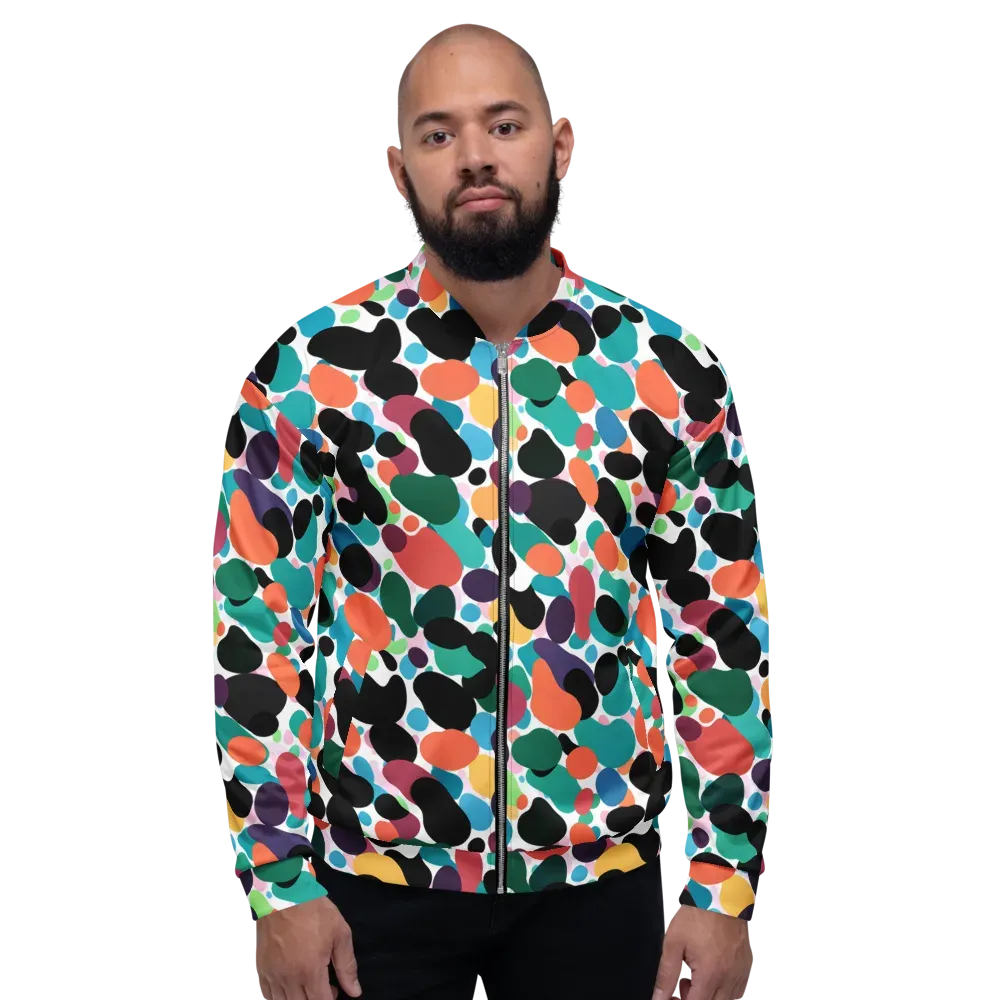 Chromatic Pebbles on Bomber Jacket — Front