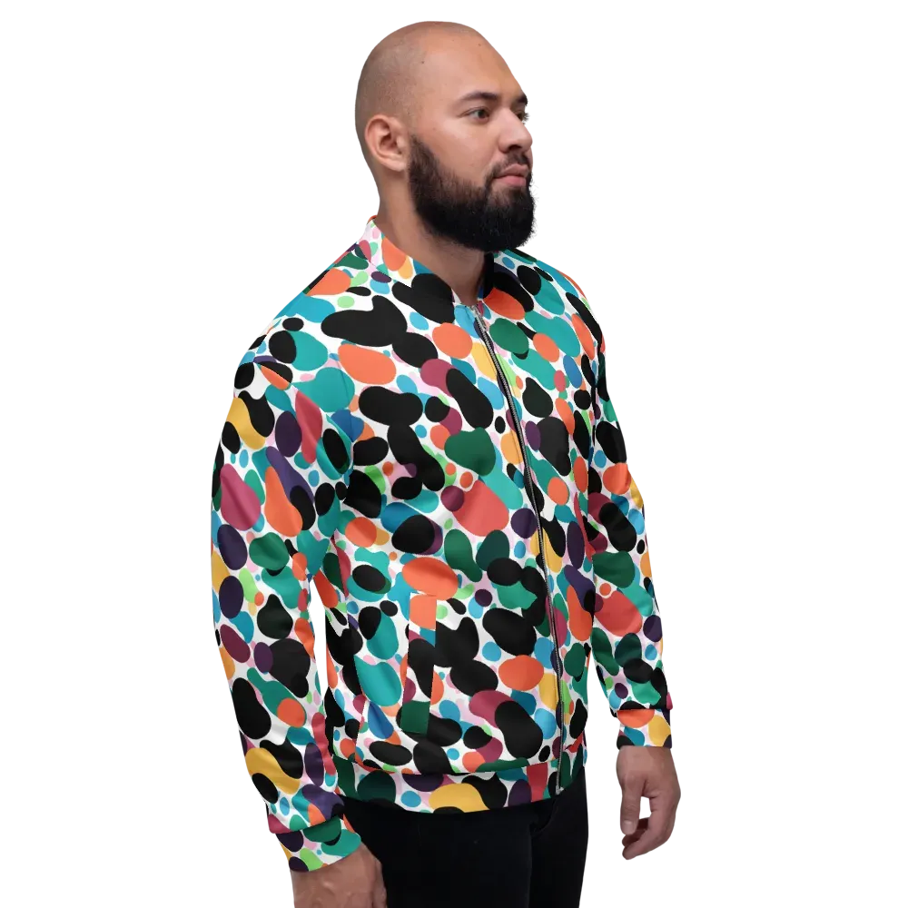 Chromatic Pebbles on Bomber Jacket — Right