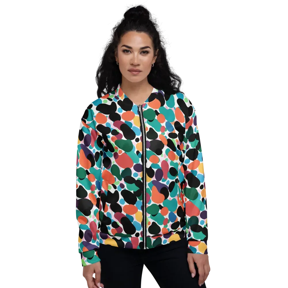 Chromatic Pebbles on Bomber Jacket — Front
