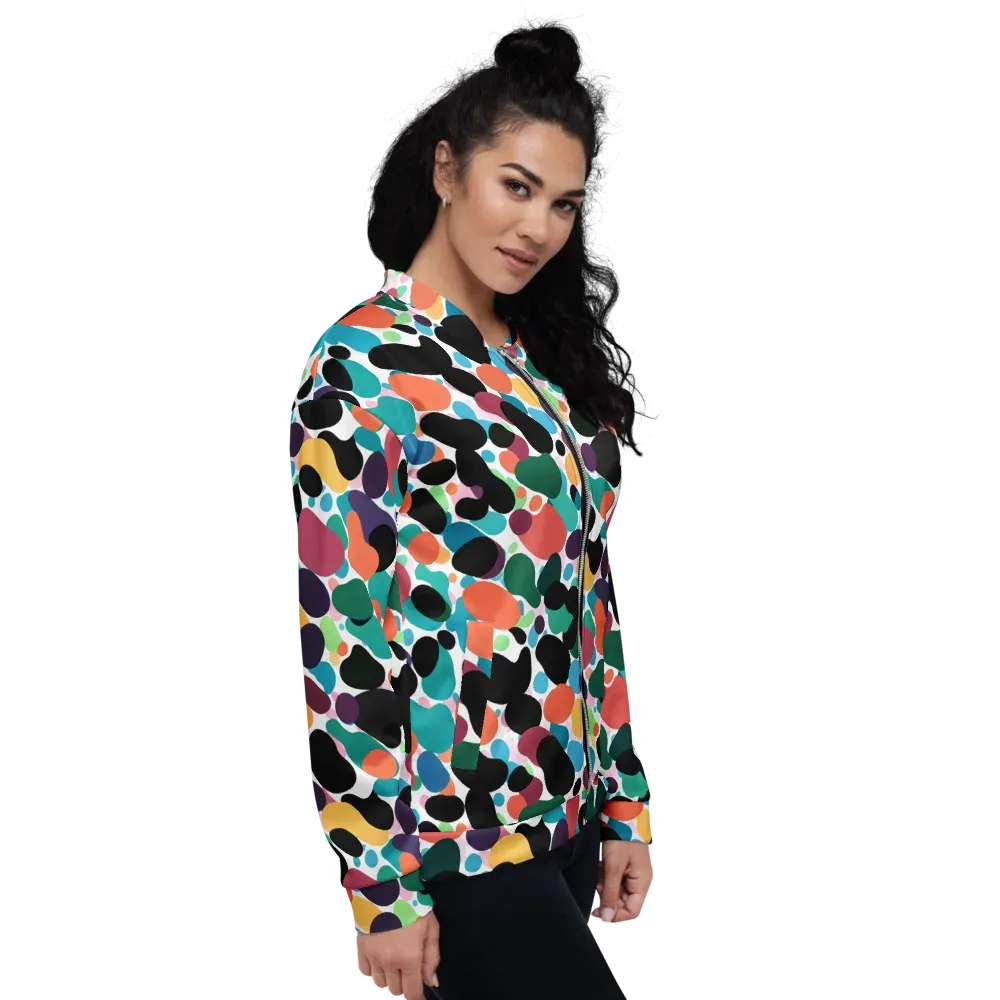 Chromatic Pebbles on Bomber Jacket — Right