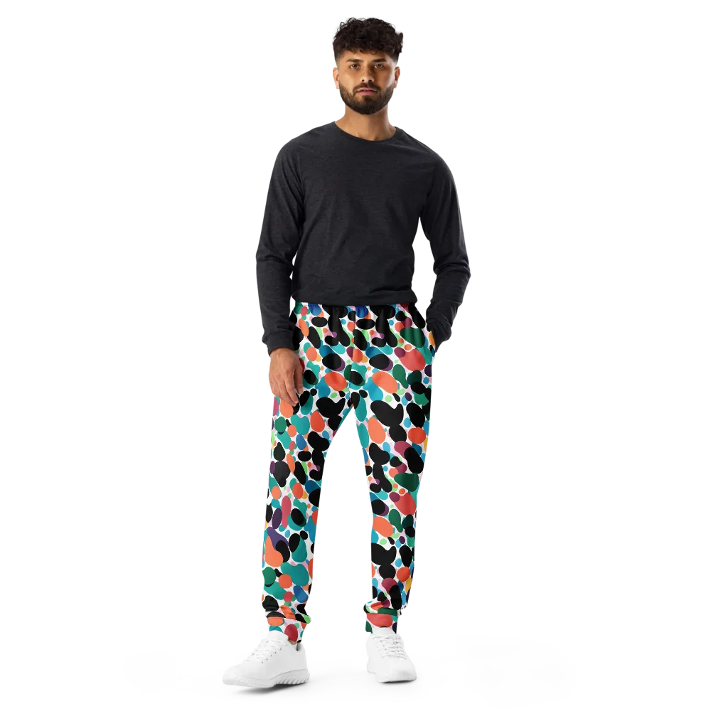 Chromatic Pebbles on Men's Joggers — Front