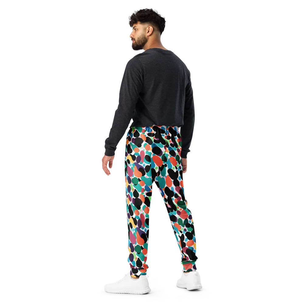 Chromatic Pebbles on Men's Joggers — Back