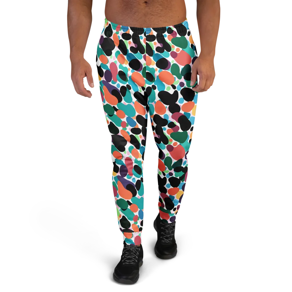 Chromatic Pebbles on Men's Joggers — Front