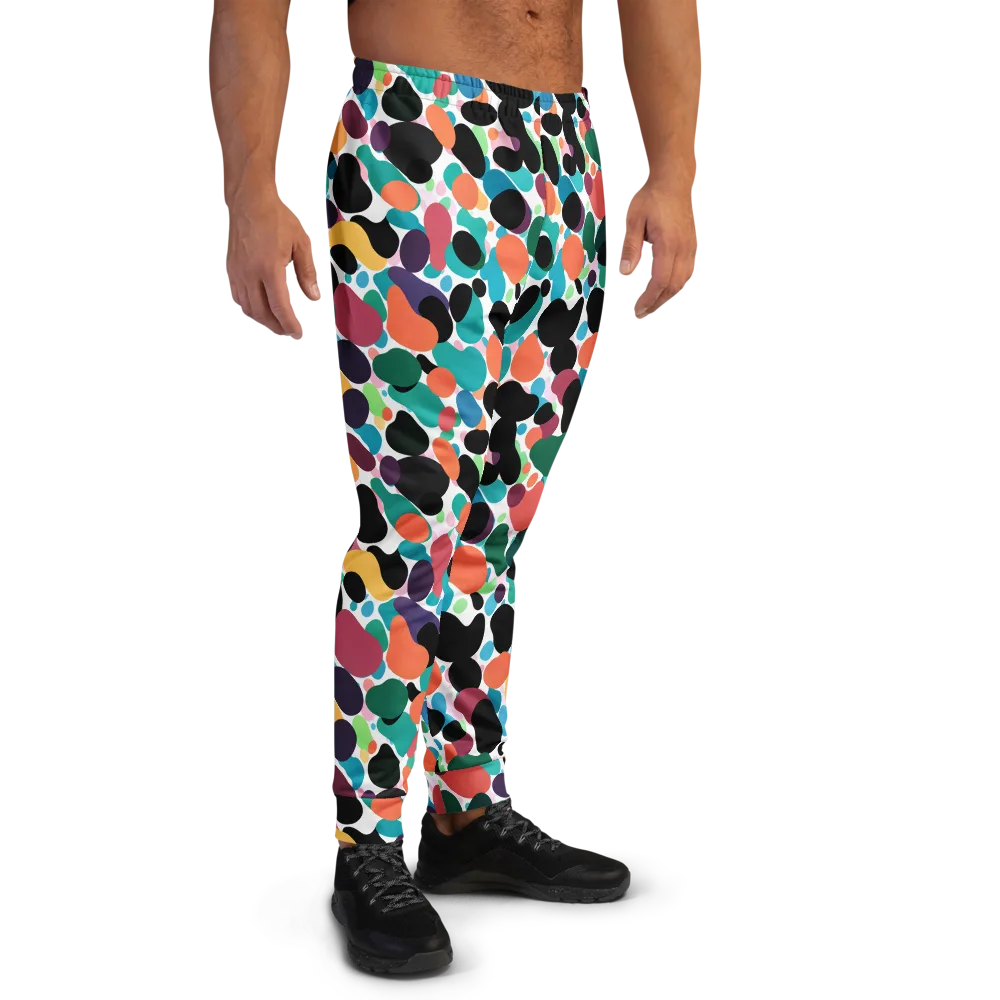 Chromatic Pebbles on Men's Joggers — Right