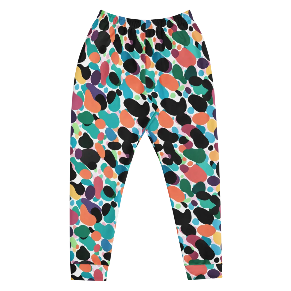 Chromatic Pebbles on Men's Joggers — Front