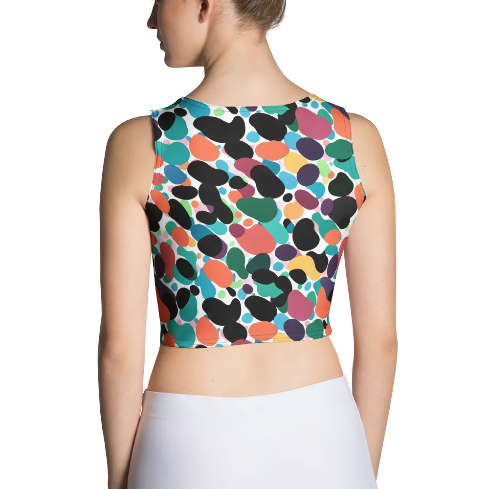 Chromatic Pebbles on Crop Top — Back