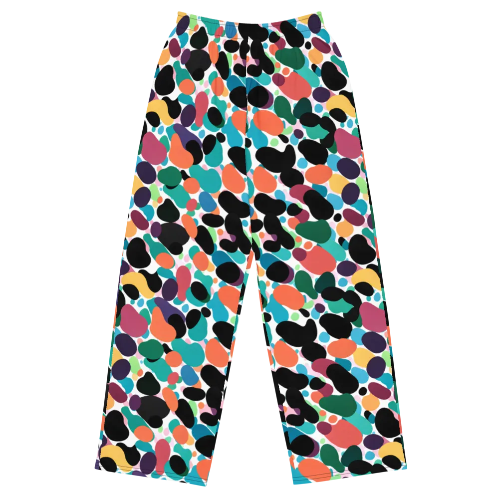 Chromatic Pebbles on Wide-Leg Pants — Front