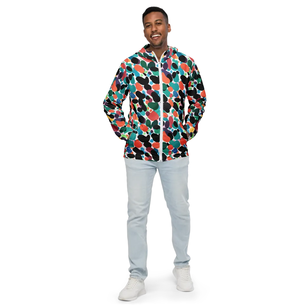 Chromatic Pebbles on Men's Windbreaker — Front