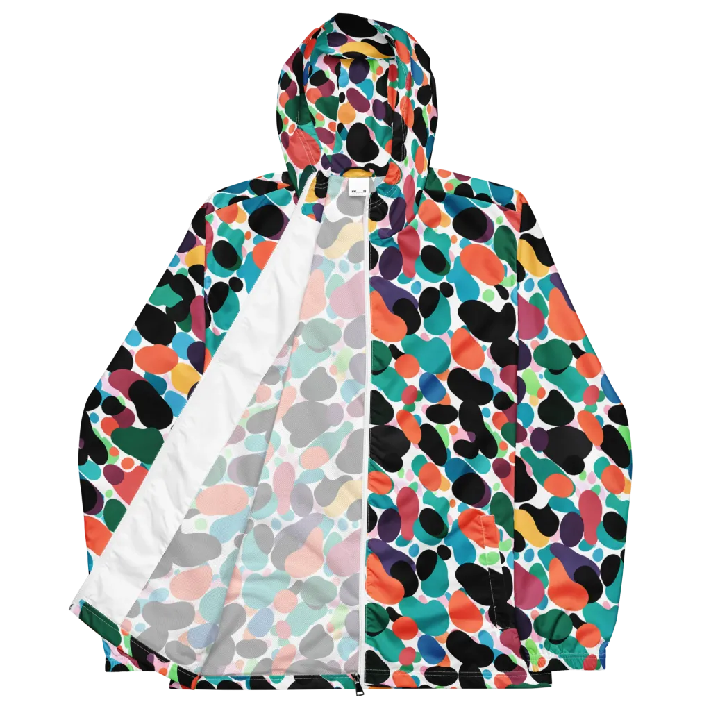 Chromatic Pebbles on Men's Windbreaker — Front