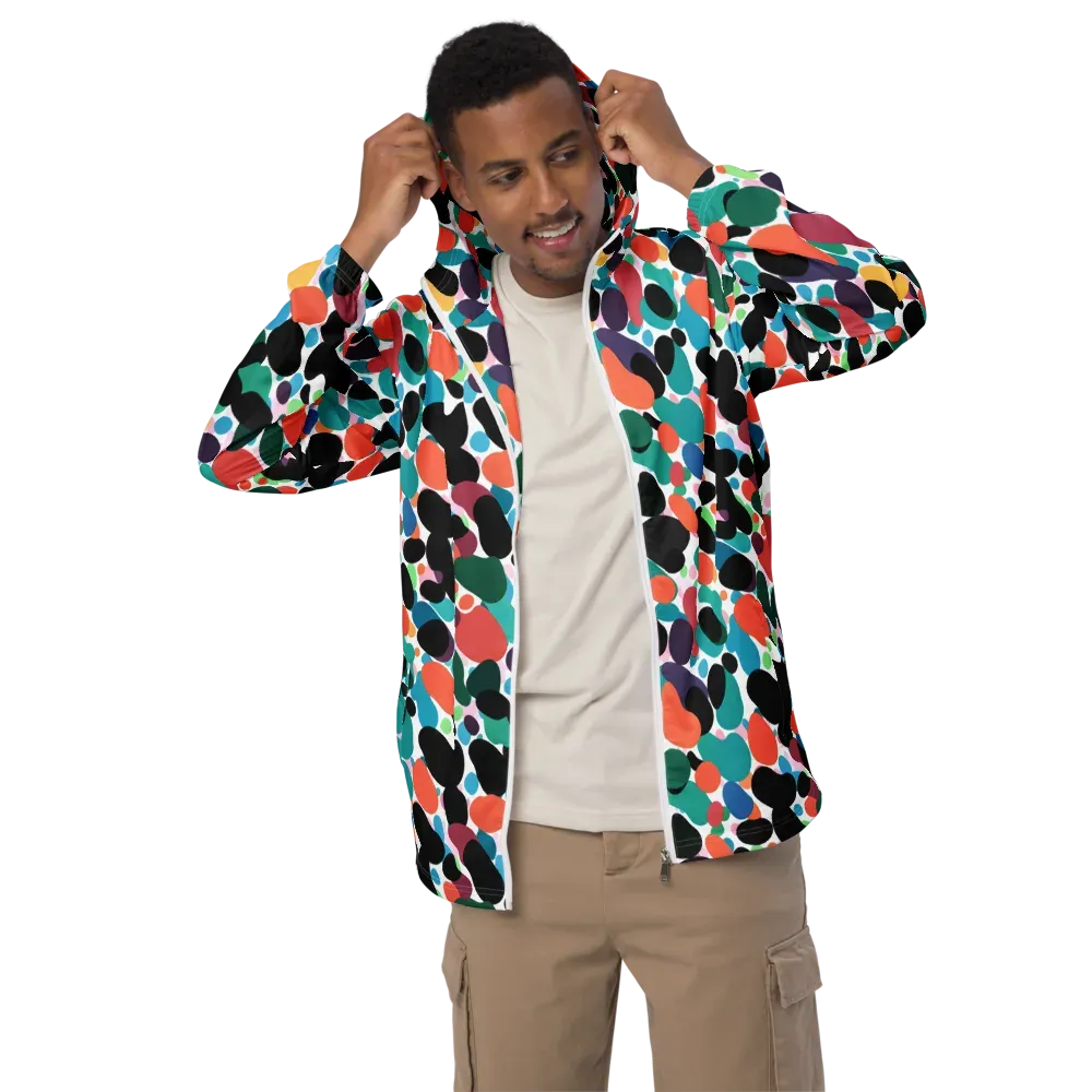 Chromatic Pebbles on Men's Windbreaker — Front