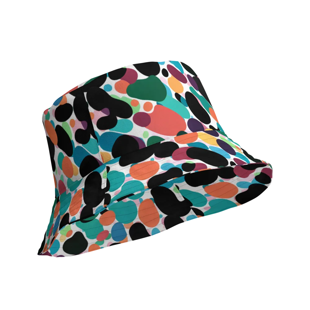 Chromatic Pebbles on Reversible Bucket Hat — Product details Outside