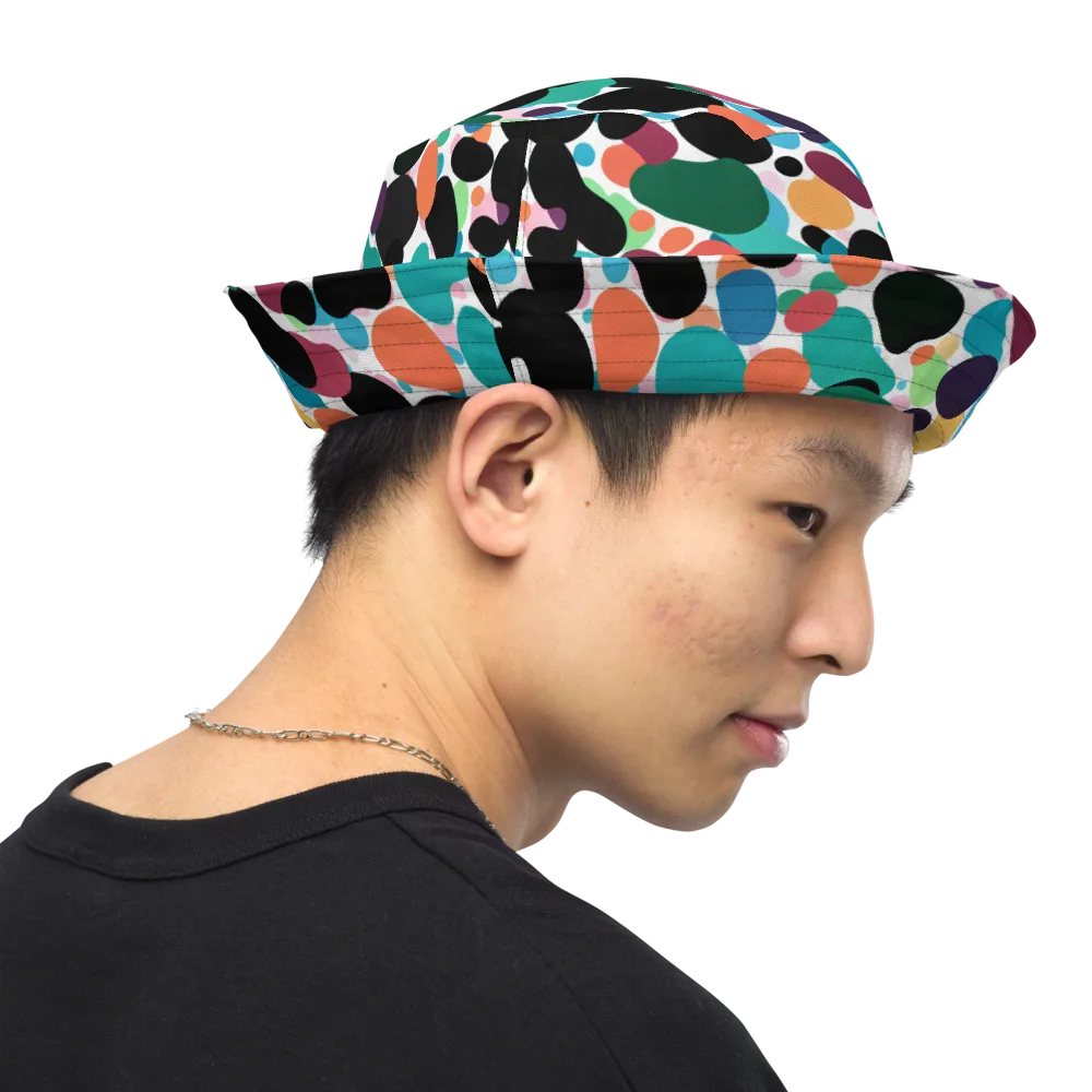 Chromatic Pebbles on Reversible Bucket Hat — Right Outside