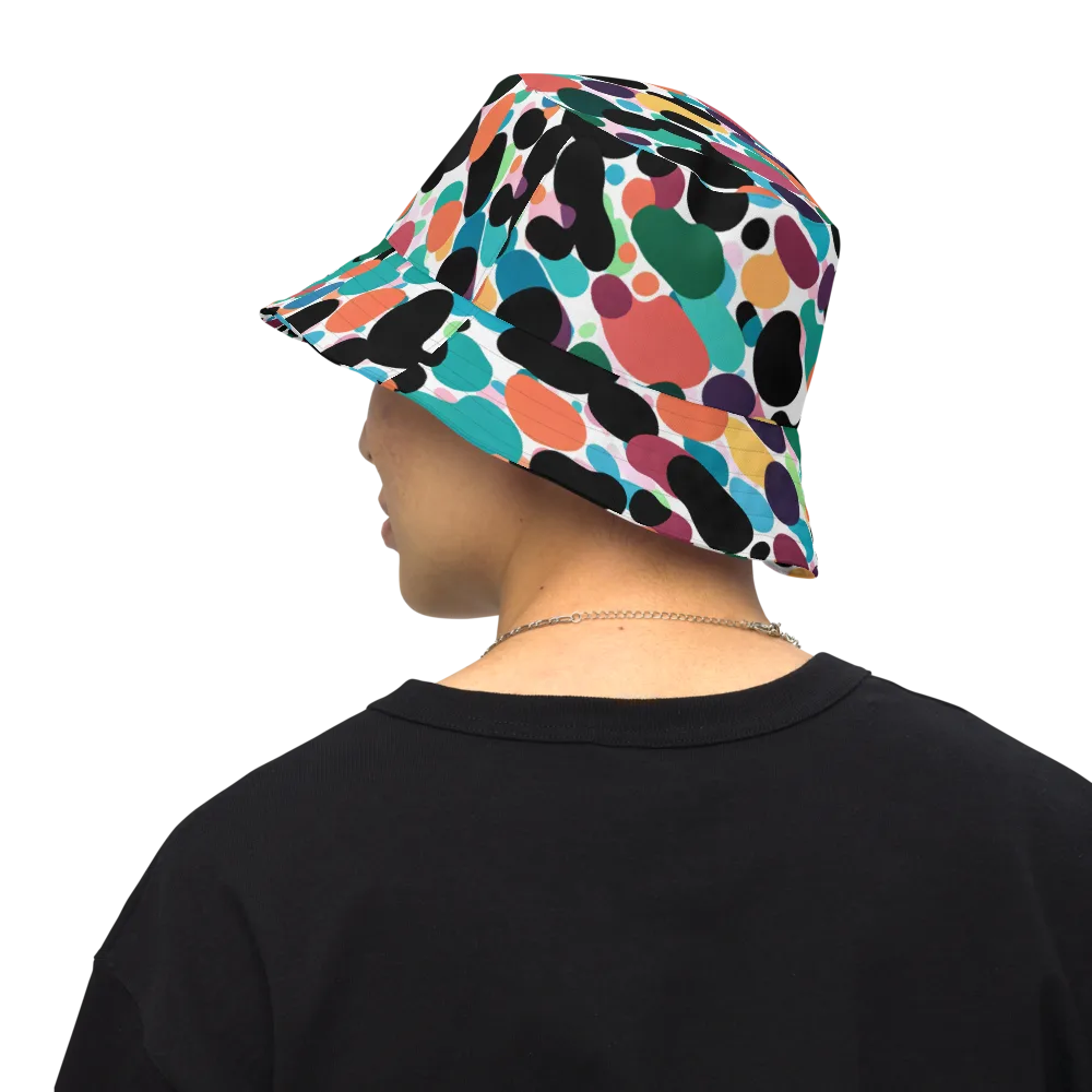 Chromatic Pebbles on Reversible Bucket Hat — Back Inside