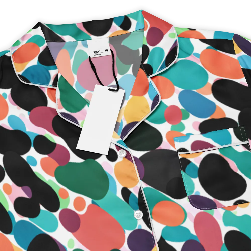 Chromatic Pebbles on Women's Short Sleeve Pajama Top — Product details