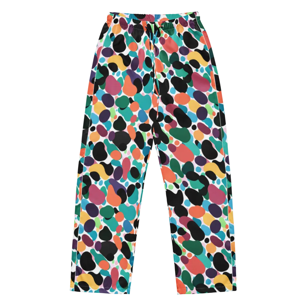 Chromatic Pebbles on Women's Pajama Pants — Front