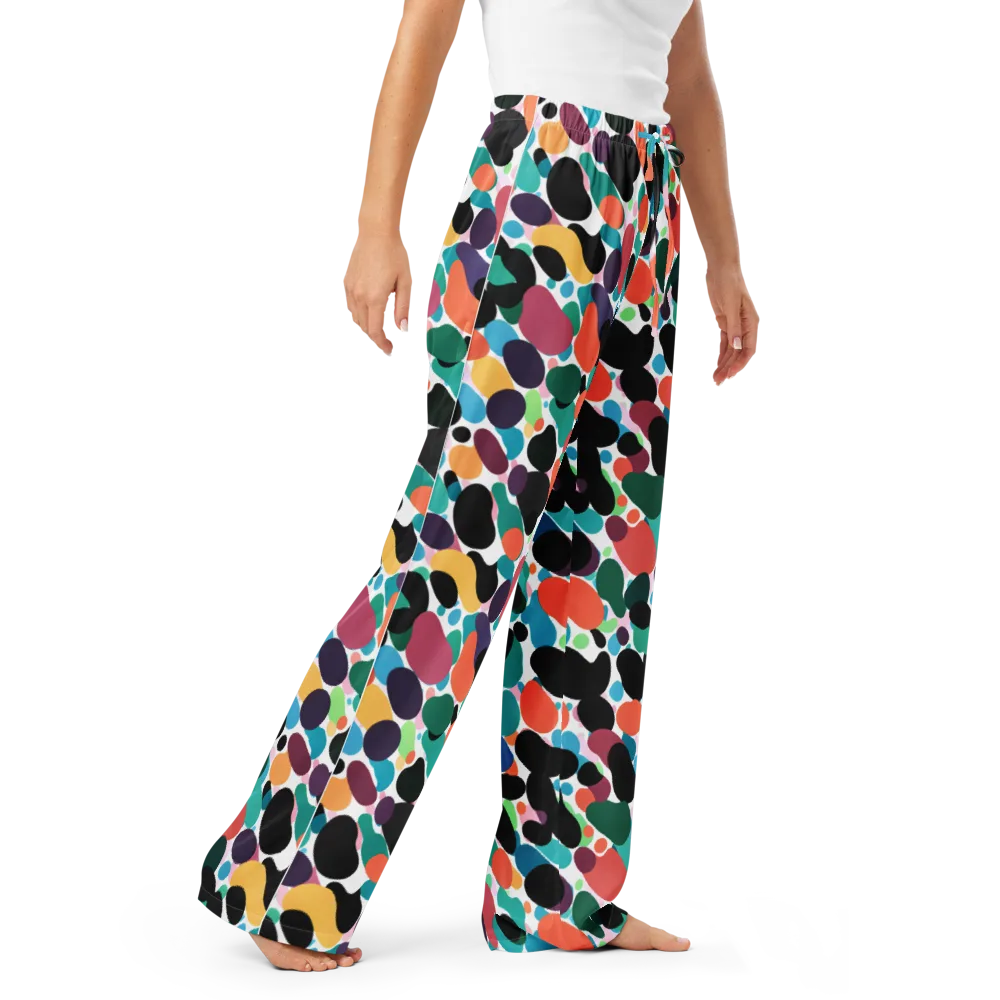 Chromatic Pebbles on Women's Pajama Pants — Right Front