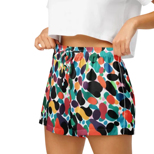 Chromatic Pebbles on a Women's Pajama Shorts