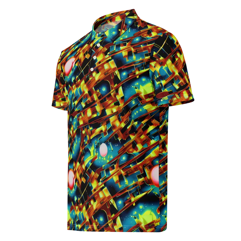Solar Machina on Men's Slim Fit Polo Shirt — Left Front