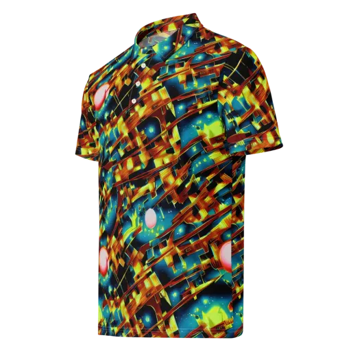 Solar Machina on a Men's Slim Fit Polo Shirt