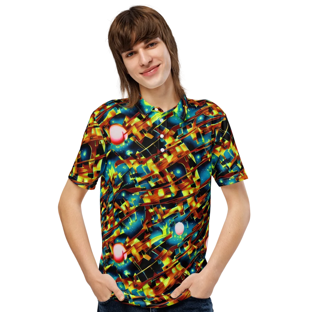 Solar Machina on Men's Slim Fit Polo Shirt — Front