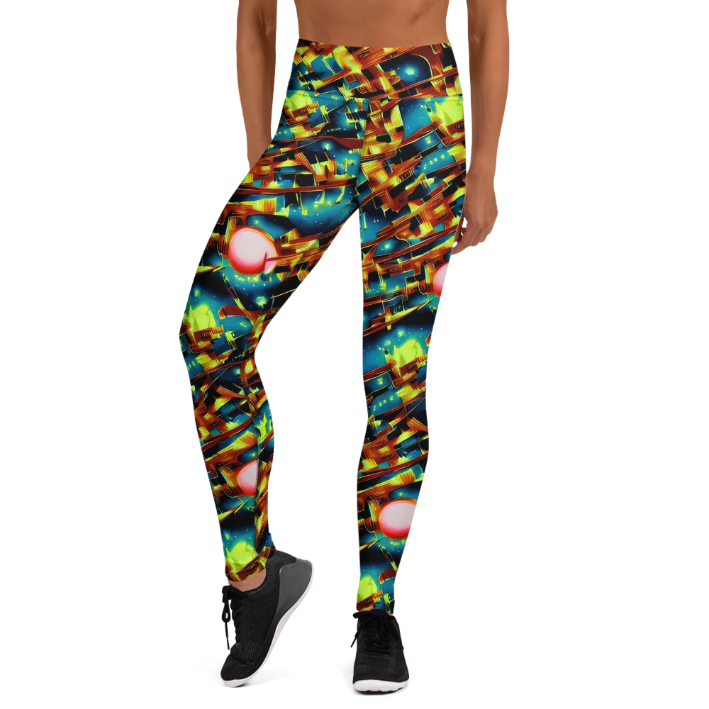 Solar Machina on Yoga Leggings — Front
