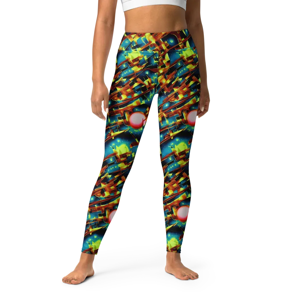 Solar Machina on Yoga Leggings — Front