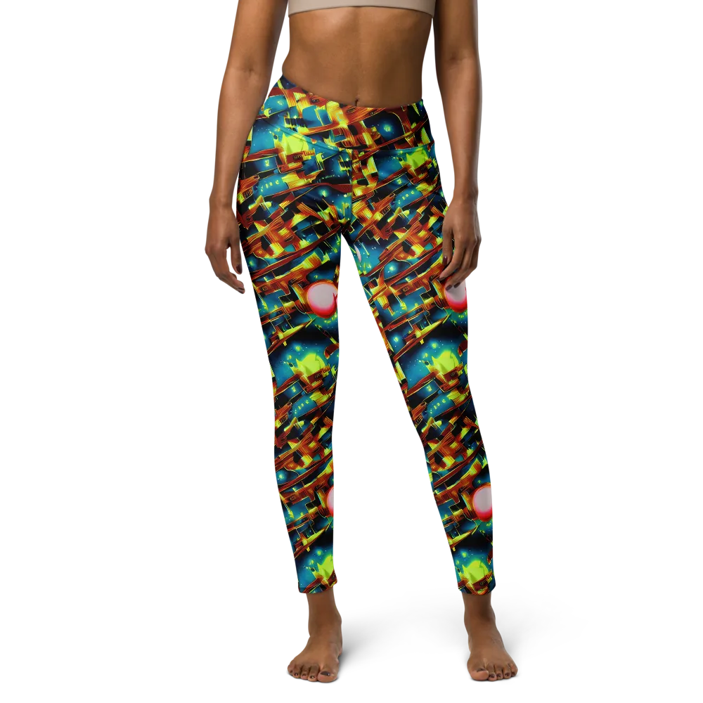 Solar Machina on Yoga Leggings — Front