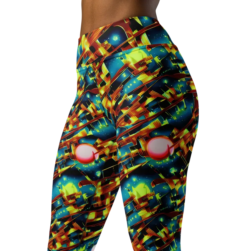 Solar Machina on Yoga Leggings — Left Front