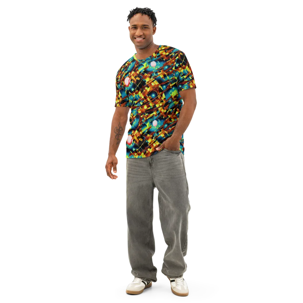 Solar Machina on Men's Cotton Crew Neck T-Shirt — Front