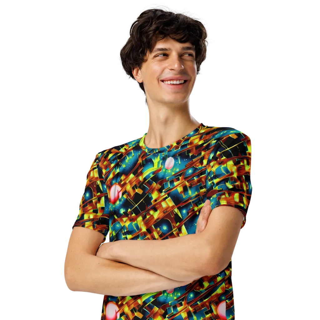 Solar Machina on Men's Crew Neck T-Shirt — Left Front
