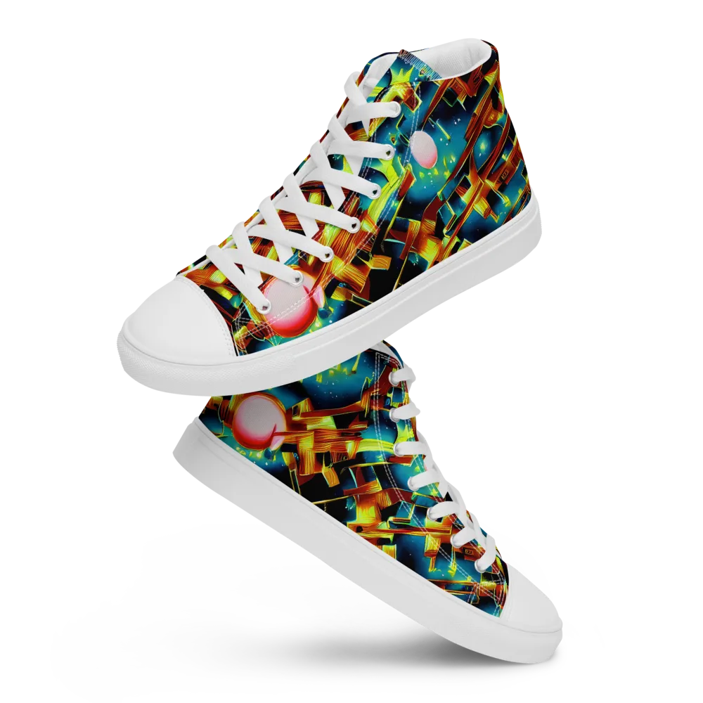 Solar Machina on Women's High Top Canvas Shoes — Front