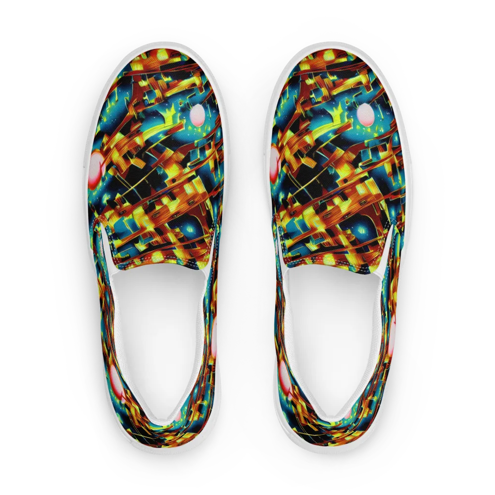 Solar Machina on Men's Slip-On Canvas Shoes — Front