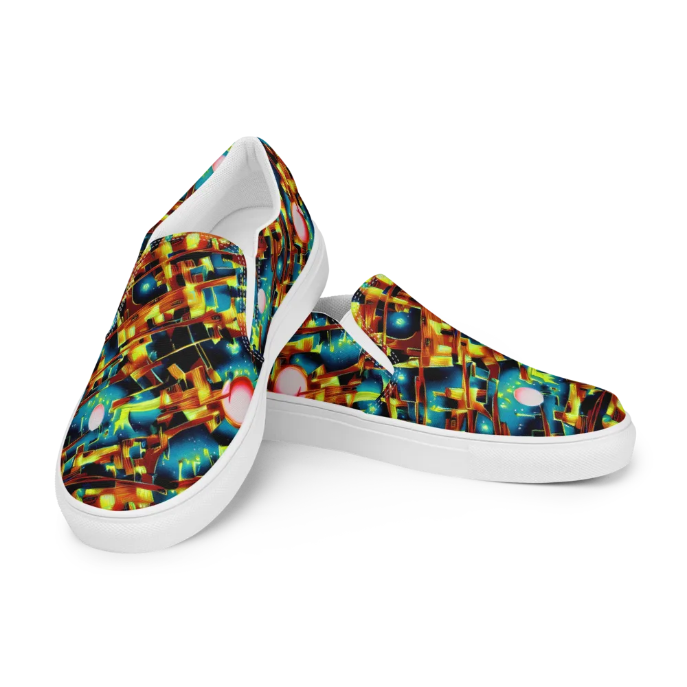 Solar Machina on Men's Slip-On Canvas Shoes — Left Front