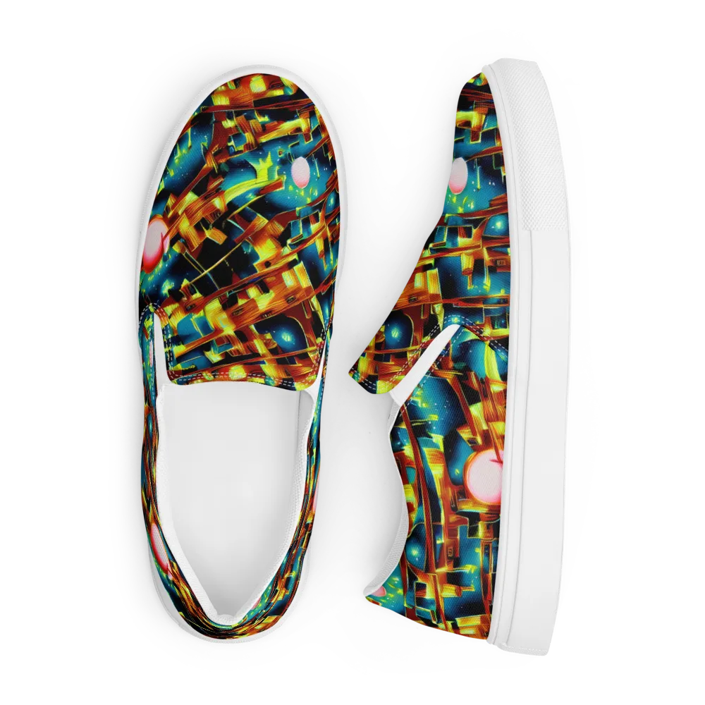Solar Machina on Men's Slip-On Canvas Shoes — Front