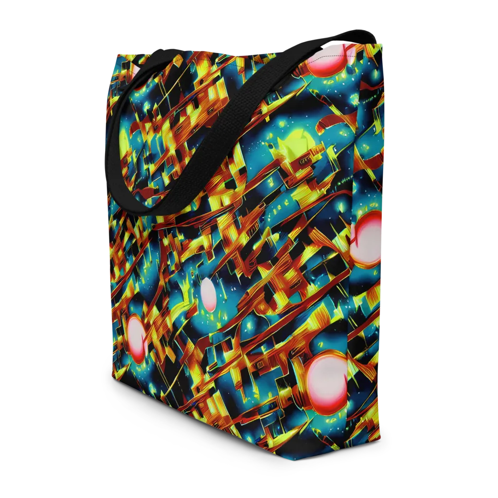 Solar Machina on Large Tote Bag W/ Pocket — Front