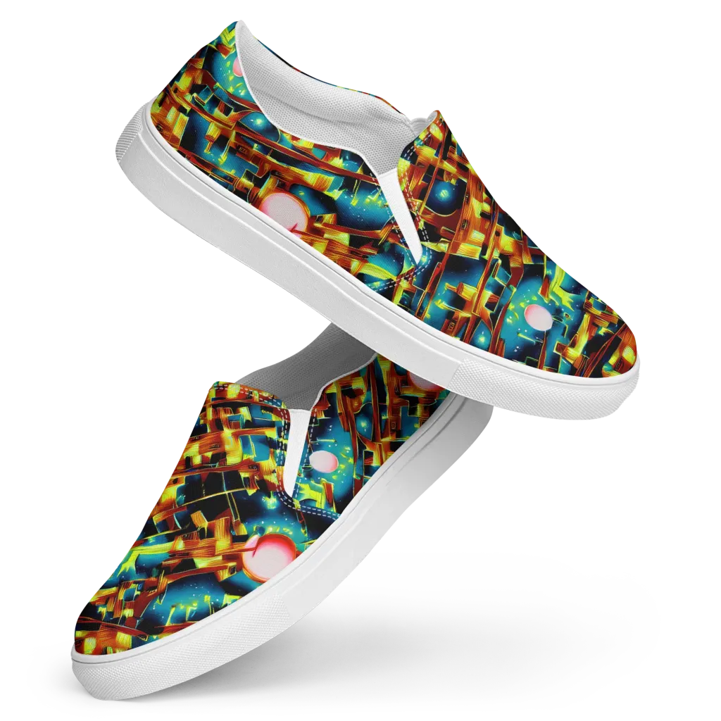 Solar Machina on Women's Slip-On Canvas Shoes — Front