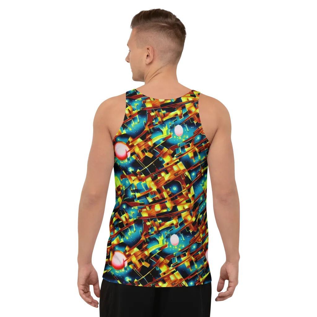 Solar Machina on Men's Tank Top — Back
