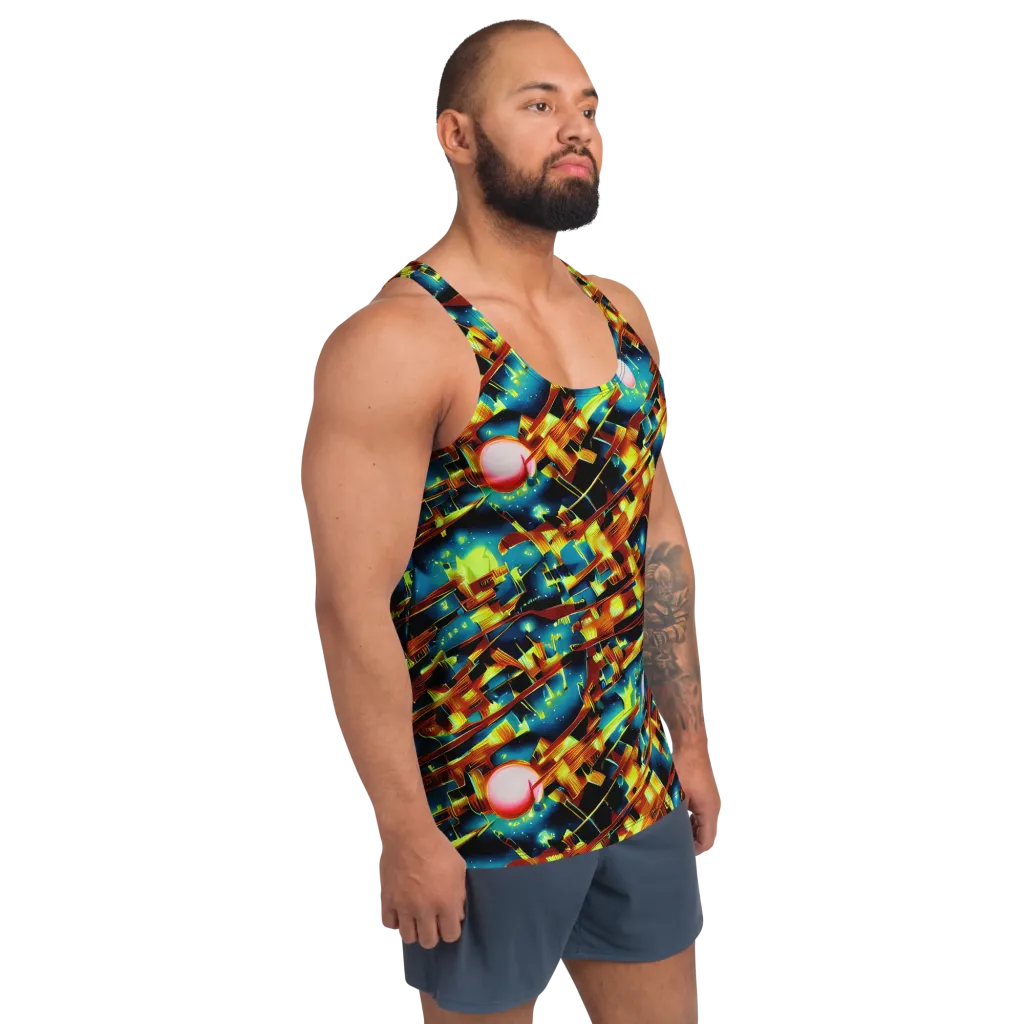 Solar Machina on Men's Tank Top — Right Front
