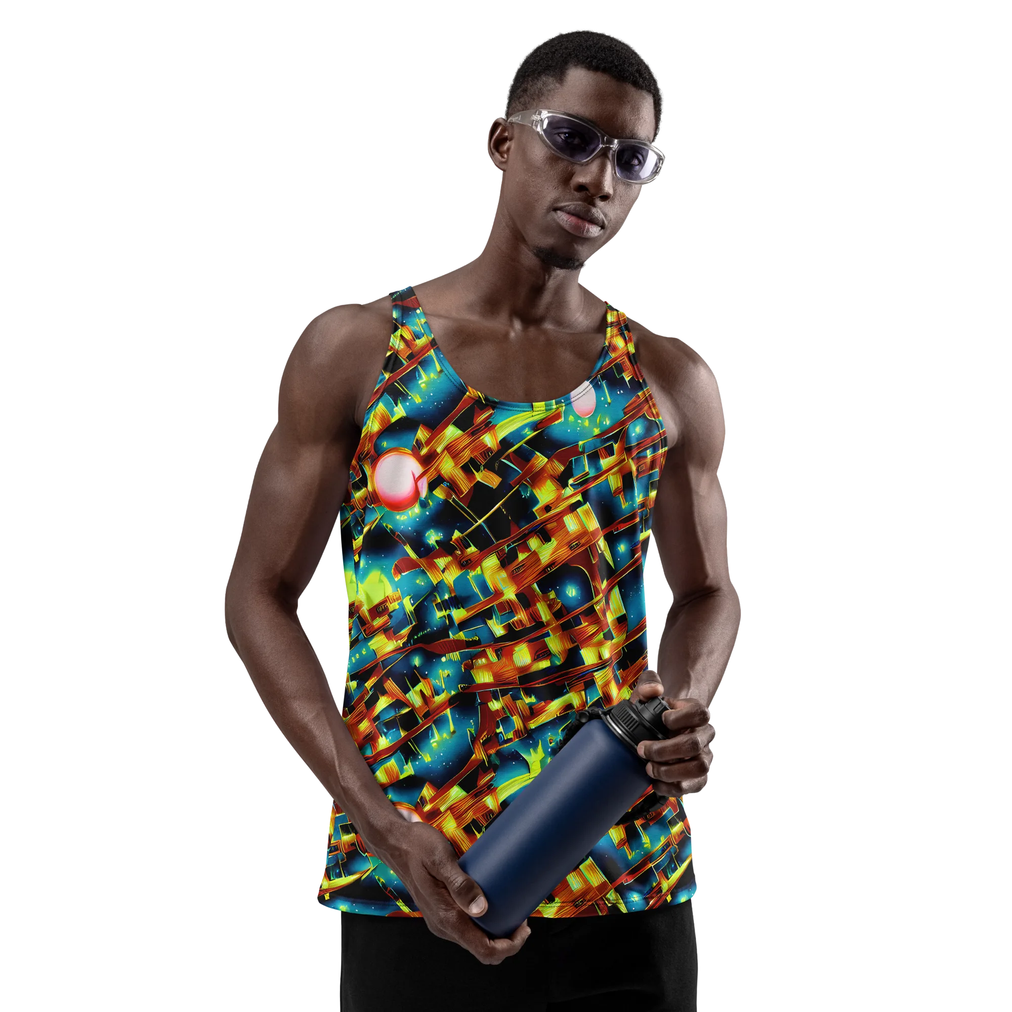 Solar Machina on Men's Tank Top — Front
