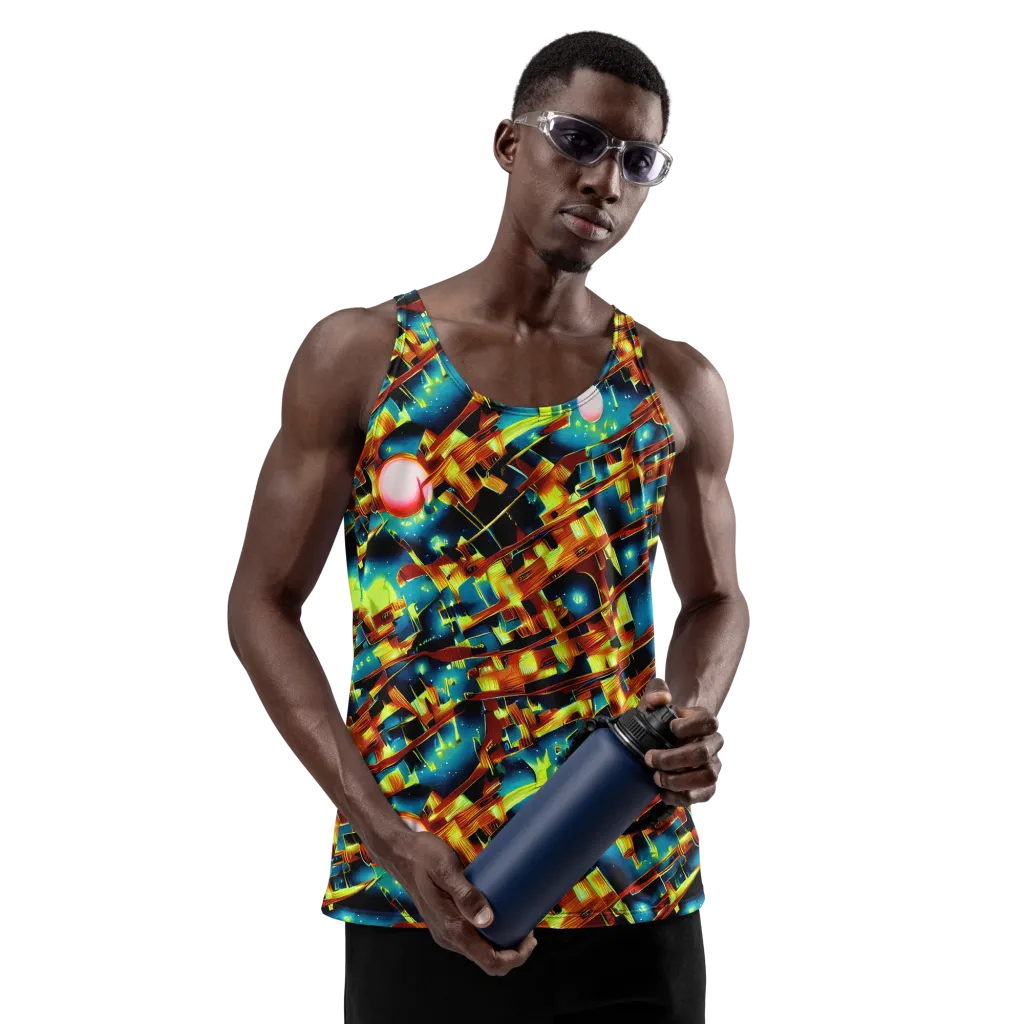Solar Machina on Men's Tank Top — Front