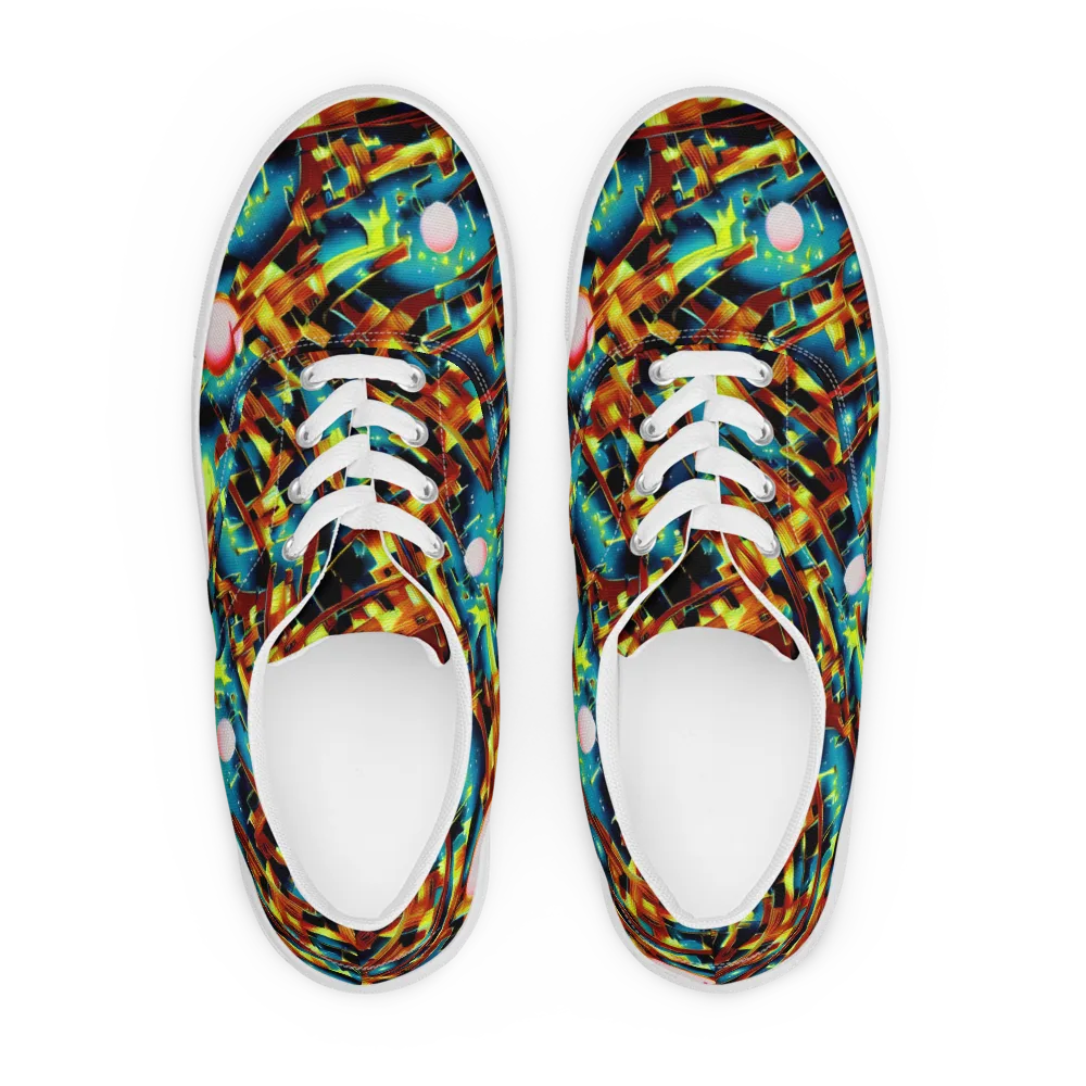 Solar Machina on Men's Lace-Up Canvas Shoes — Front
