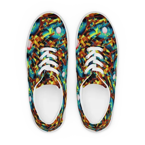 Solar Machina on a Men's Lace-Up Canvas Shoes