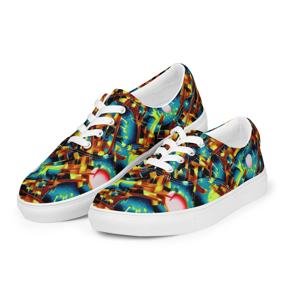 Solar Machina on Men's Lace-Up Canvas Shoes — Left Front