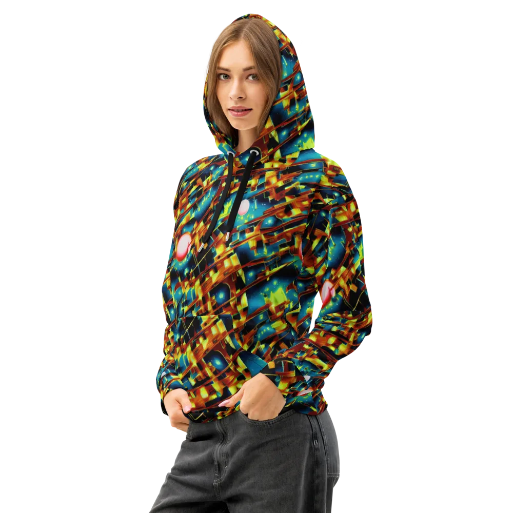 Solar Machina on Cotton Hoodie — Left Front
