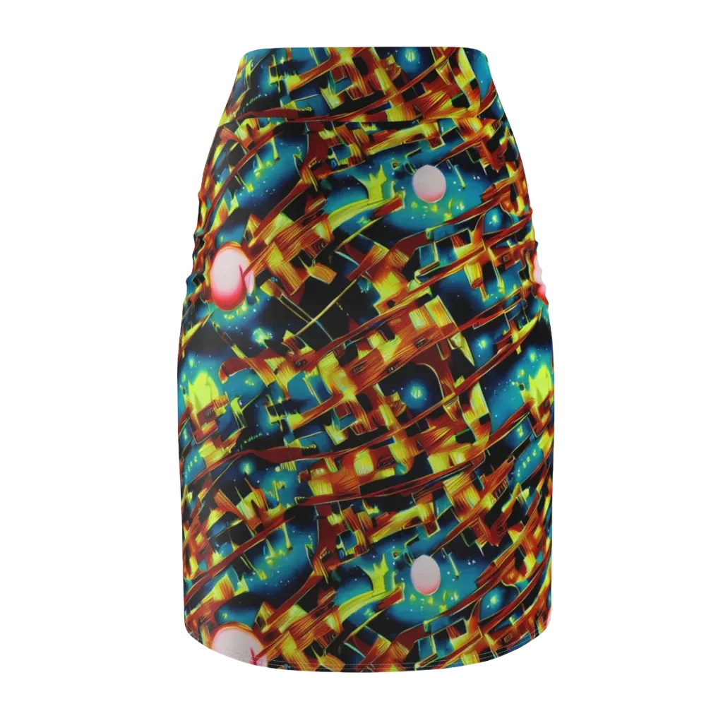Solar Machina on Pencil Skirt — Back
