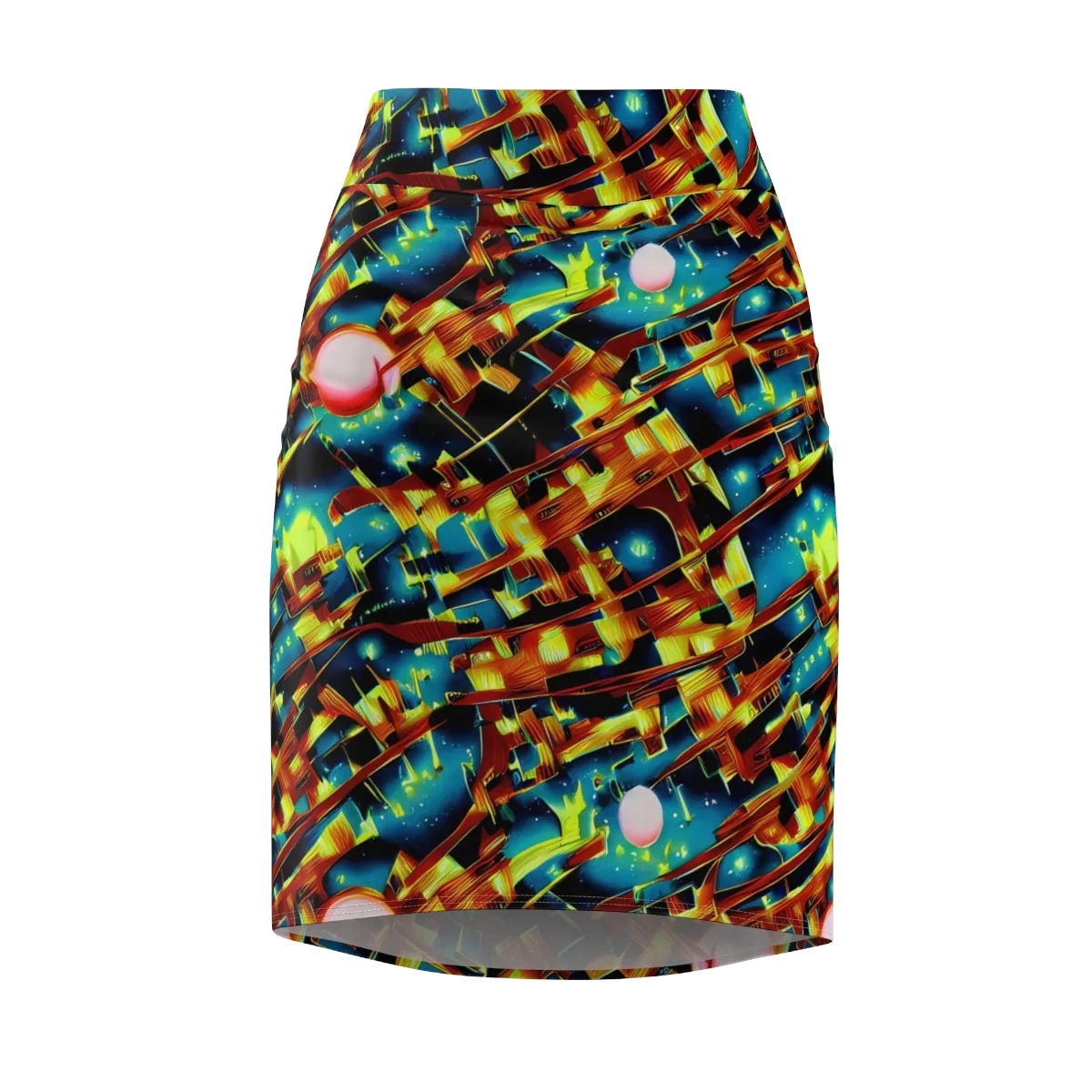 Solar Machina on Pencil Skirt — Front