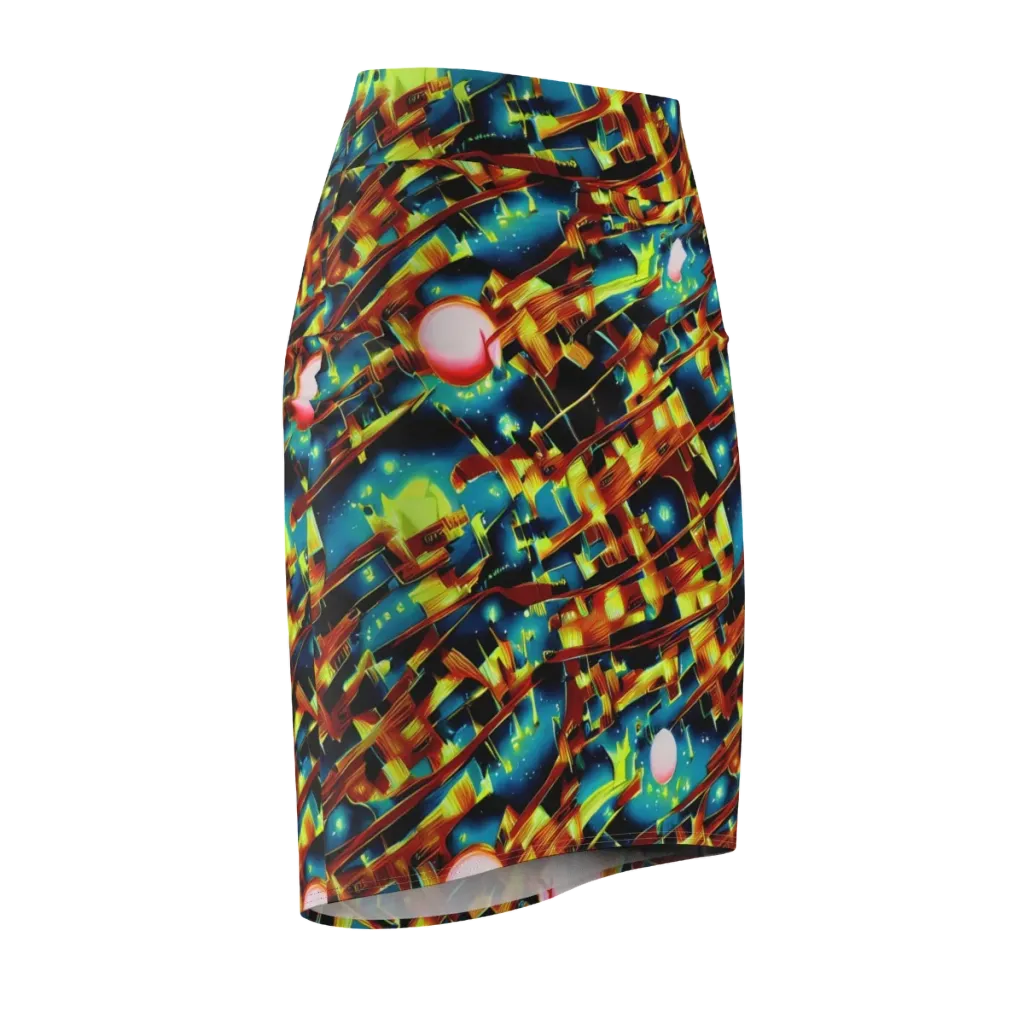 Solar Machina on Pencil Skirt — Front Side