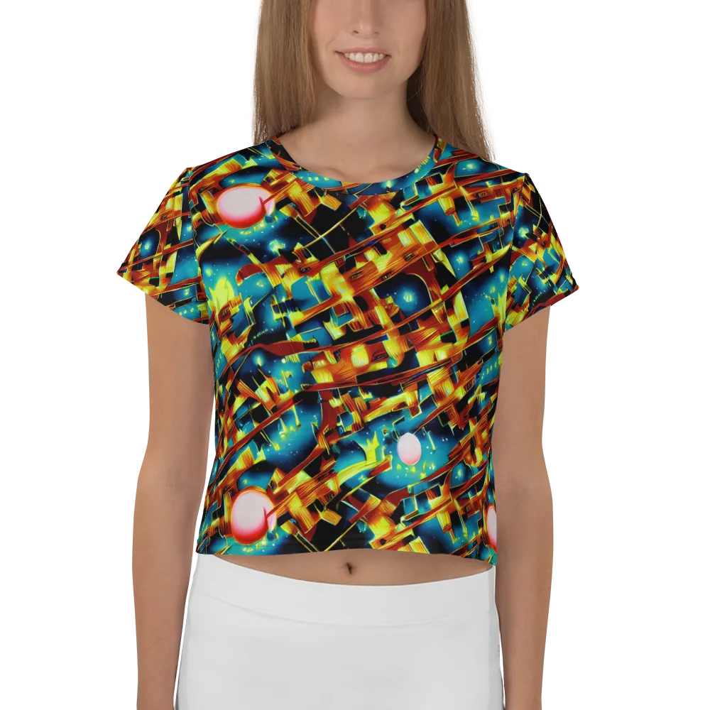 Solar Machina on Crop Tee — Front